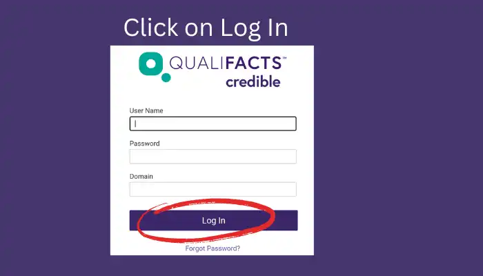 CredibleBH Login Button Screenshot CredibleBH Login Button Screenshot